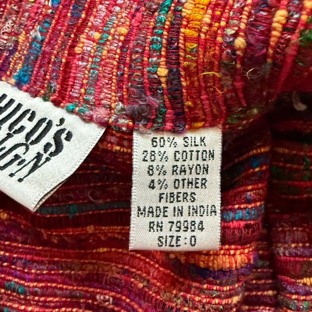 Chicos Vibrant Multicolor Button-Down Jacket With… - image 5